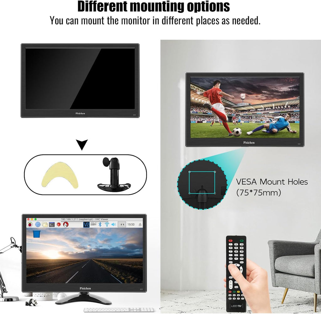 13.3 inch 1366x768 LED Monitor with Built-in Speakers K540