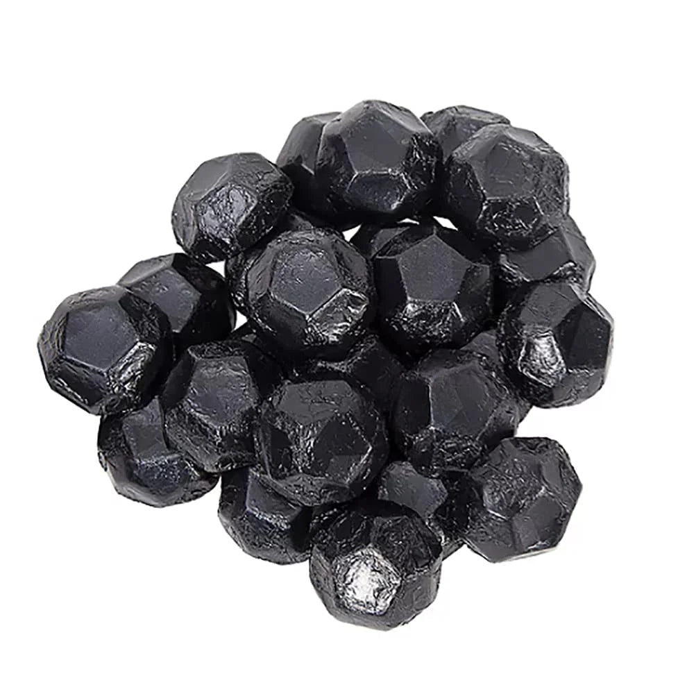 Christmas Coal Chocolate, Milk Chocolate Party Bag Fillers, Individually Wrapped Foils, Resealable Bag, Kosher Certified Dairy (1 Pound) A232863