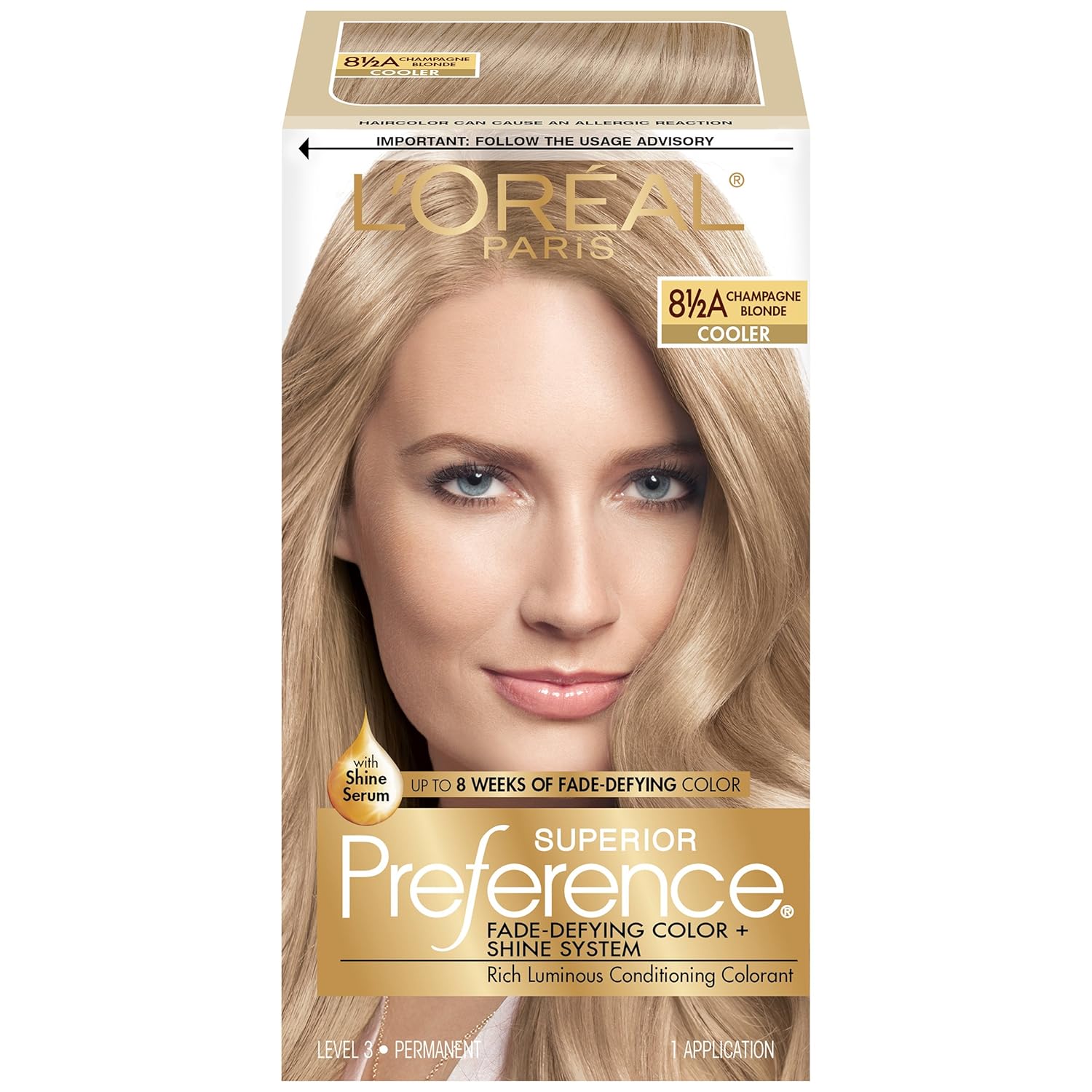 8.5A Champagne Blonde Hair Color P2414