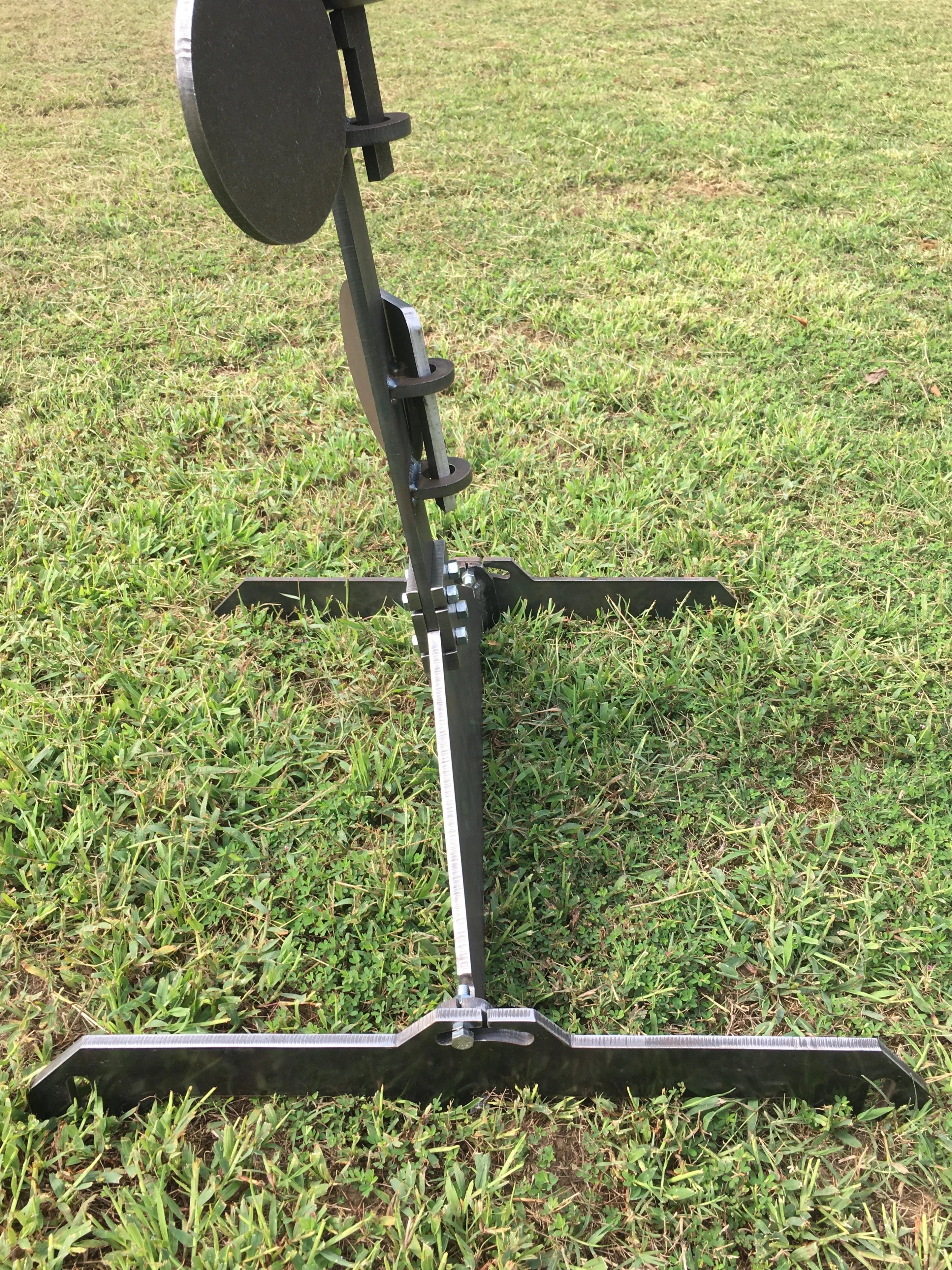 6ft Tall Steel Shooting Reactive Target with AR500 Paddles E3049