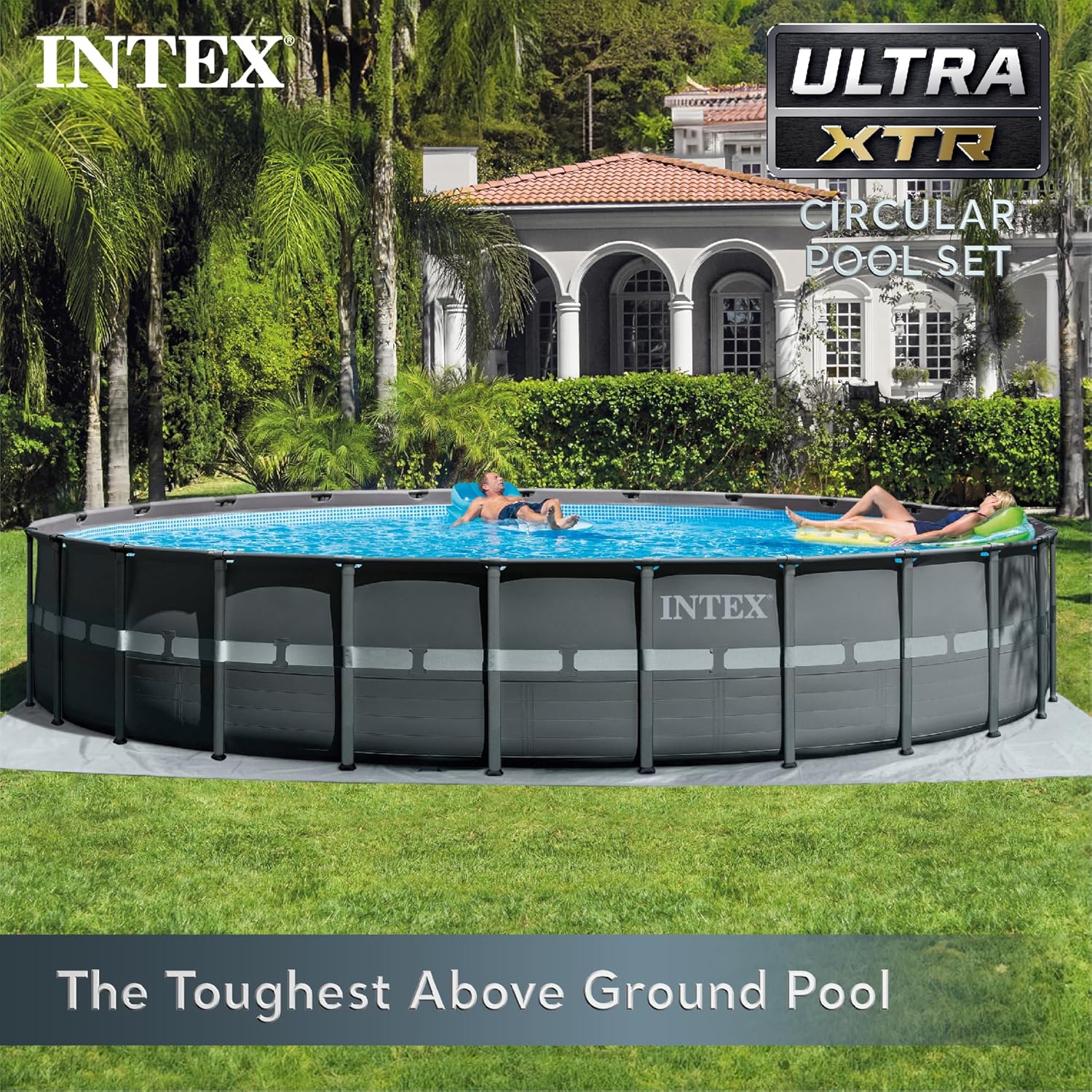 24ft x 52in Above Ground Swimming Pool Set with 2800 GPH Cartridge Sand Filter Pump V7269