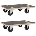 Set of 2 Grey Rectangular Furniture Movers S8655