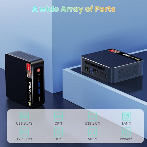 Mini PC AMD Ryzen 5 5560U 16GB DDR4 RAM 1TB M.2 SSD S547