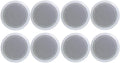 8" 1000W Round Wall And Ceiling Home Speakers 2 PAIR R457