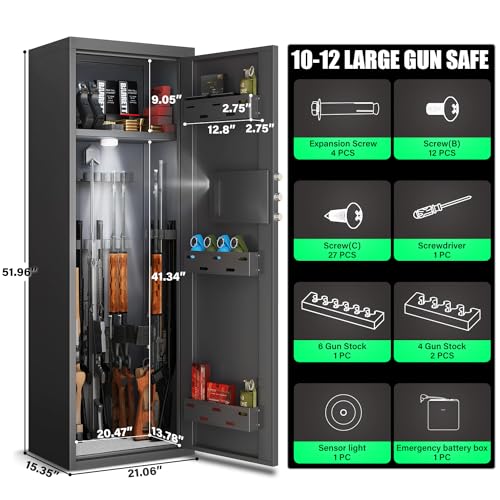 Large Unassembled Gun Safe with LCD Keypad P610237