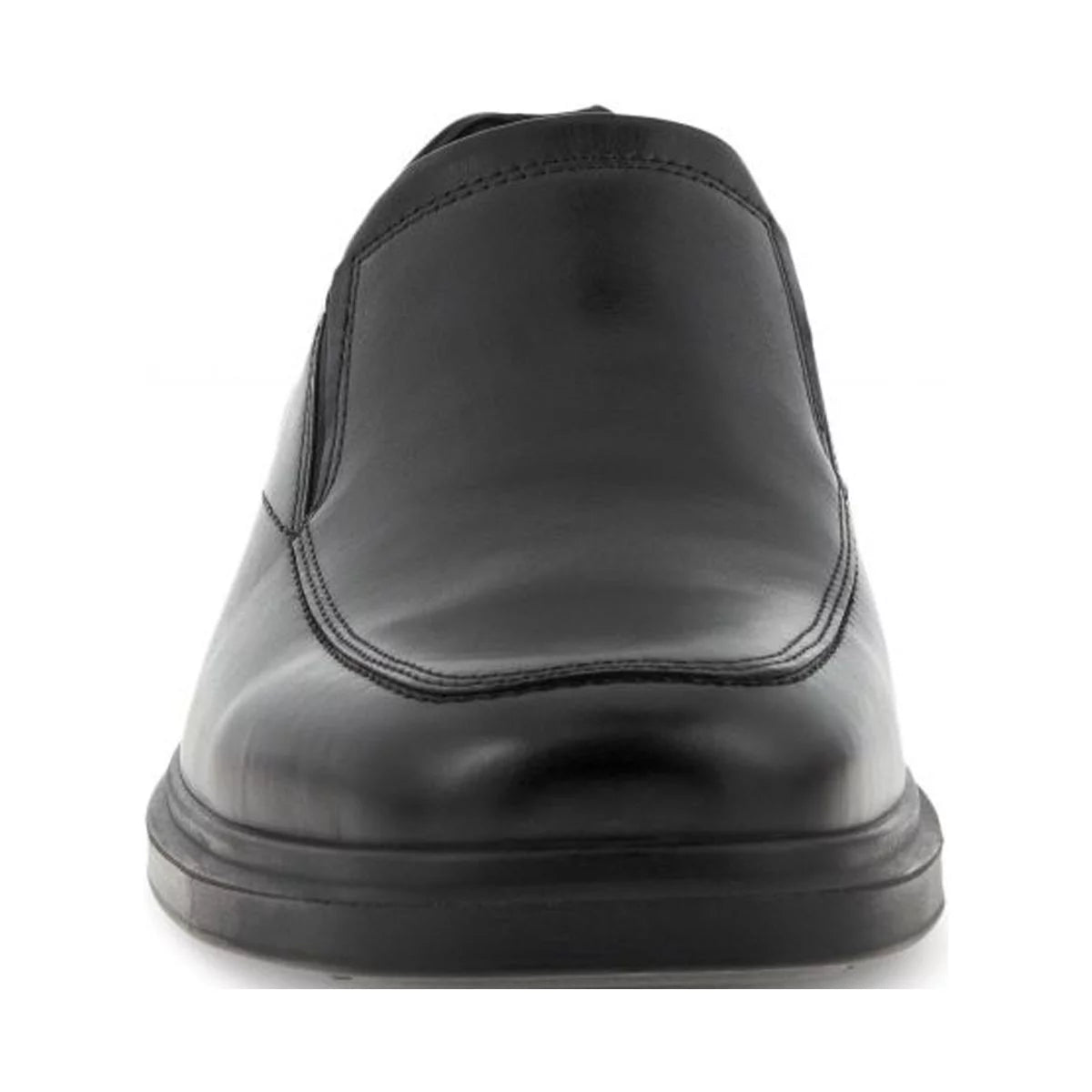 Black Leather Slip-on Shoes D313