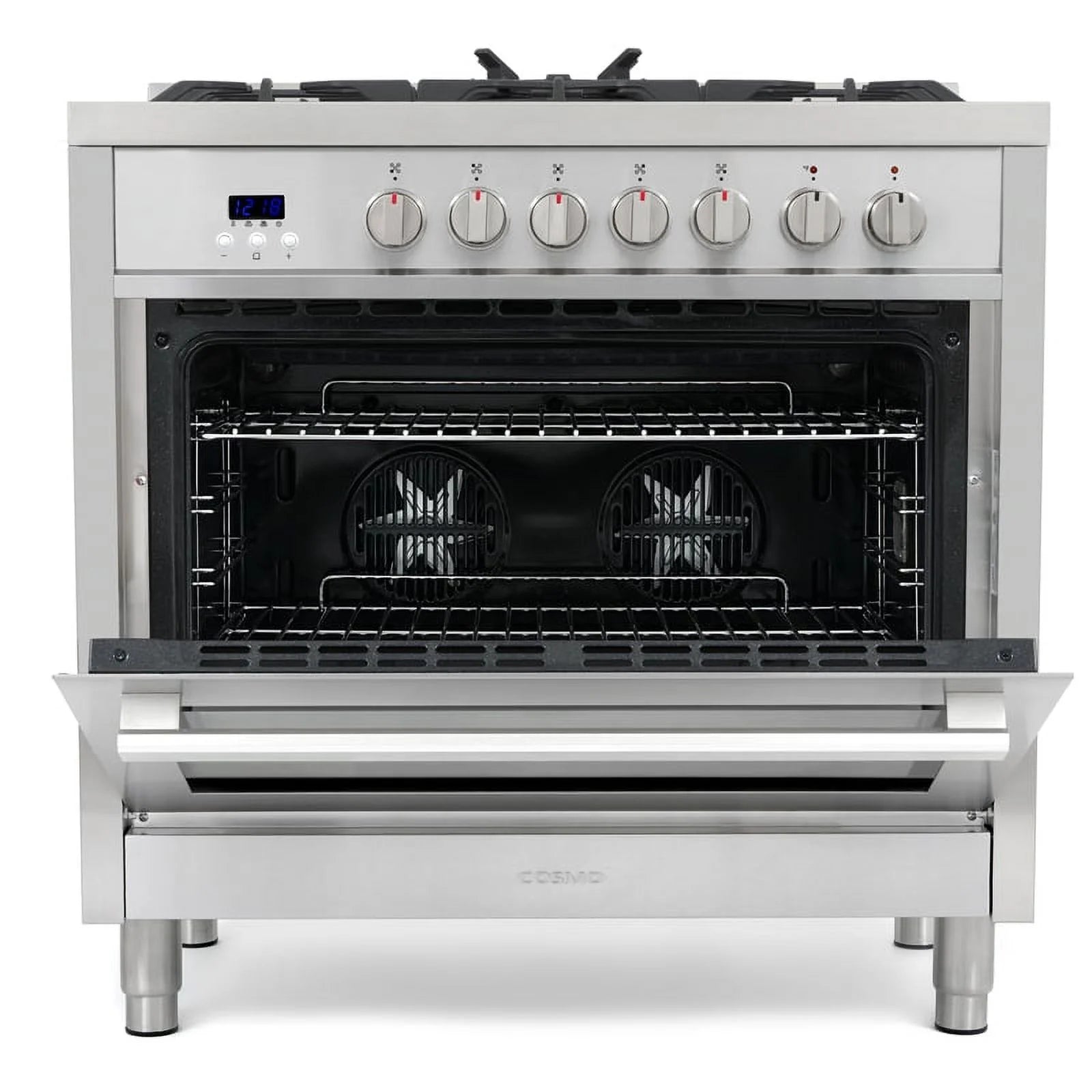 Stainless Steel Dual Fuel Range with Convection Oven I920