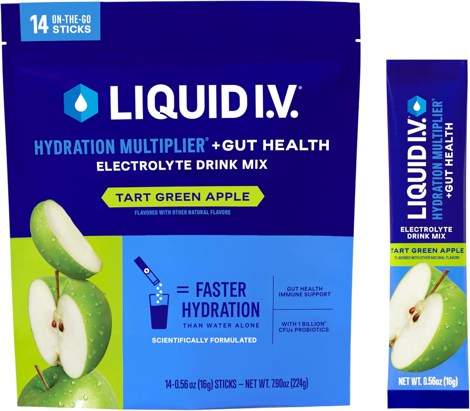 14 Servings Hydration Powder Packets Electrolyte Drink Mix N75693
