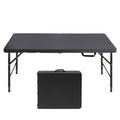 White 4ft Portable Folding Table with Steel Legs V26071