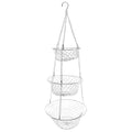 Silver 3 Tier Hanging Fruit Basket B595524