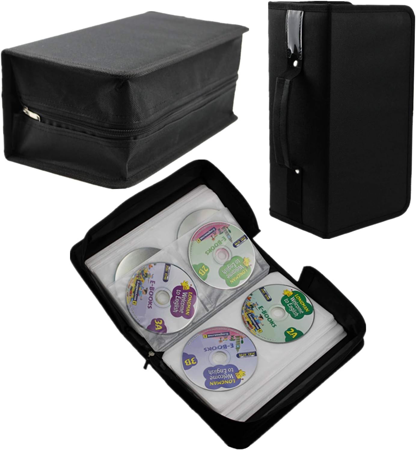 168 Capacity Black CD/DVD Case Holder R228