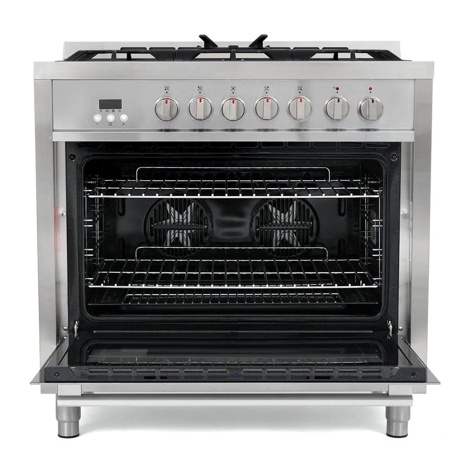 Stainless Steel Dual Fuel Range with Convection Oven I920