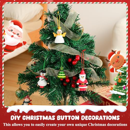 DIY Christmas Button Ornament Making Set, 4PCS L356600