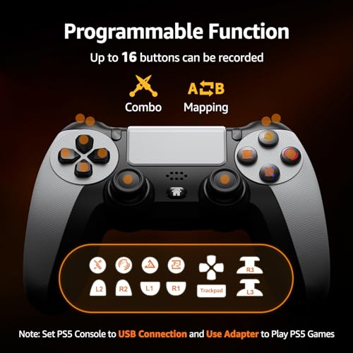 Wireless Controller for PS-5 Console with 3.5mm Audio Jack A803
