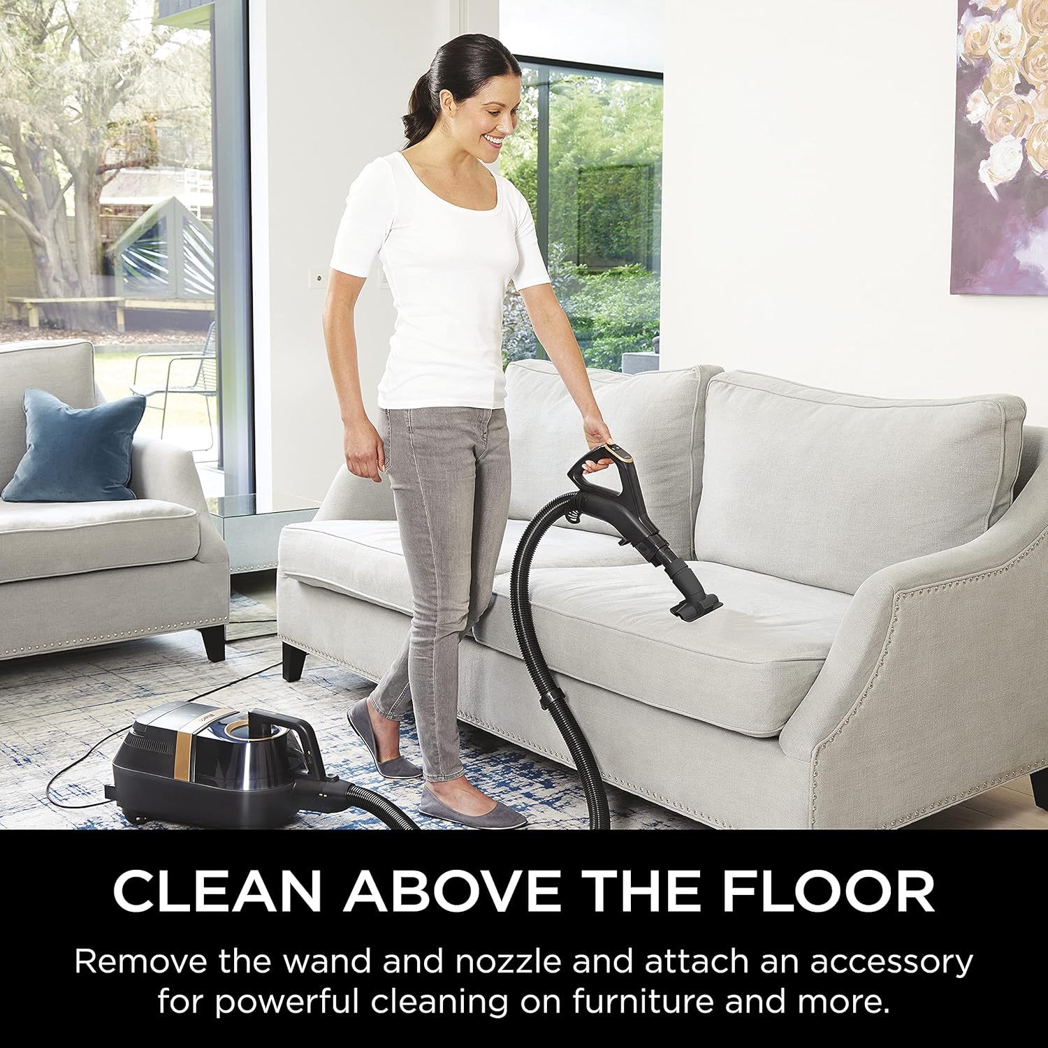 Canister Vacuum Bagless Corded with Self-Cleaning Brushroll N8689