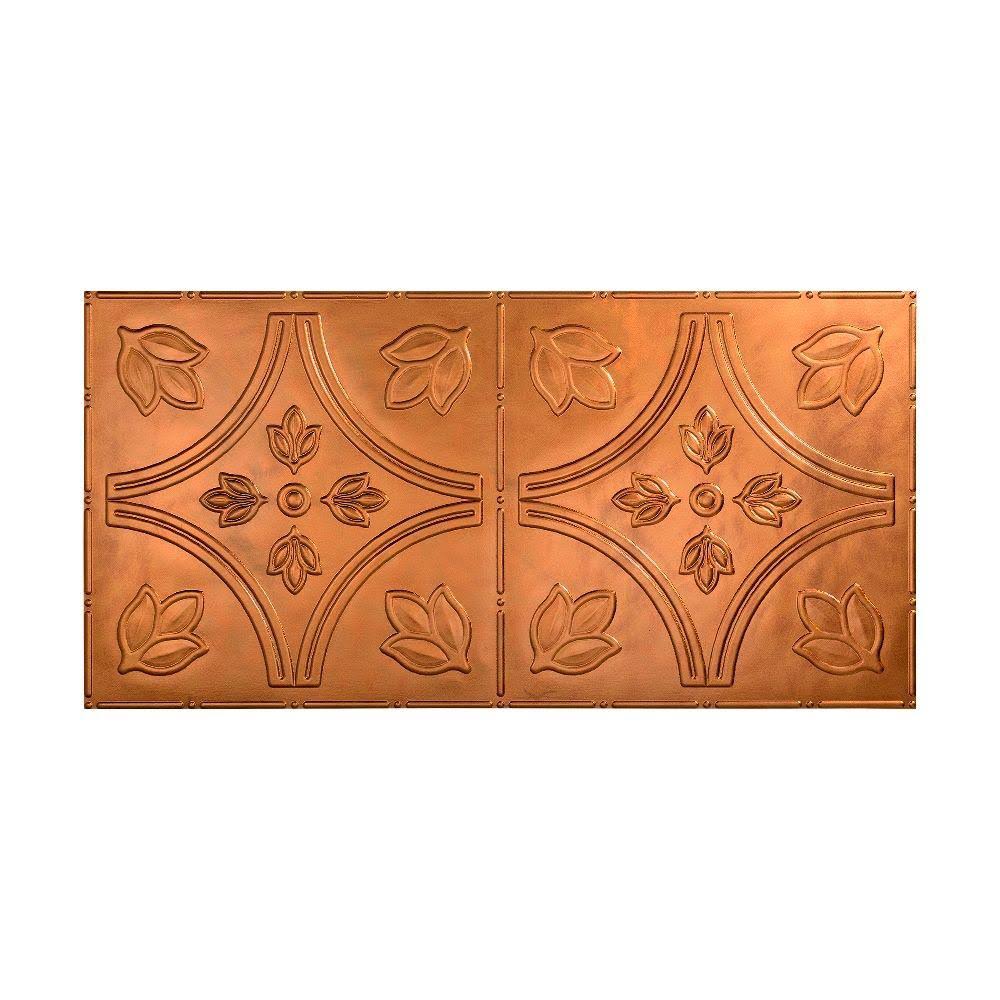 Antique Bronze Decorative Vinyl Ceiling Tile (5 Pack) I61897