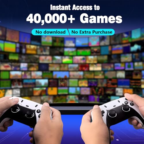 Retro Gaming Console with 40000+ Games, Dual 2.4G Controllers (64G) C4898