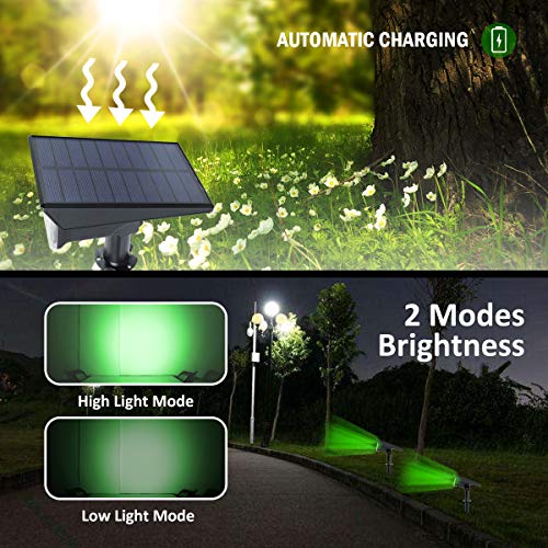 20 LED IP65 Waterproof Solar Landscape Spotlights 4 Pack Cold White Z97066