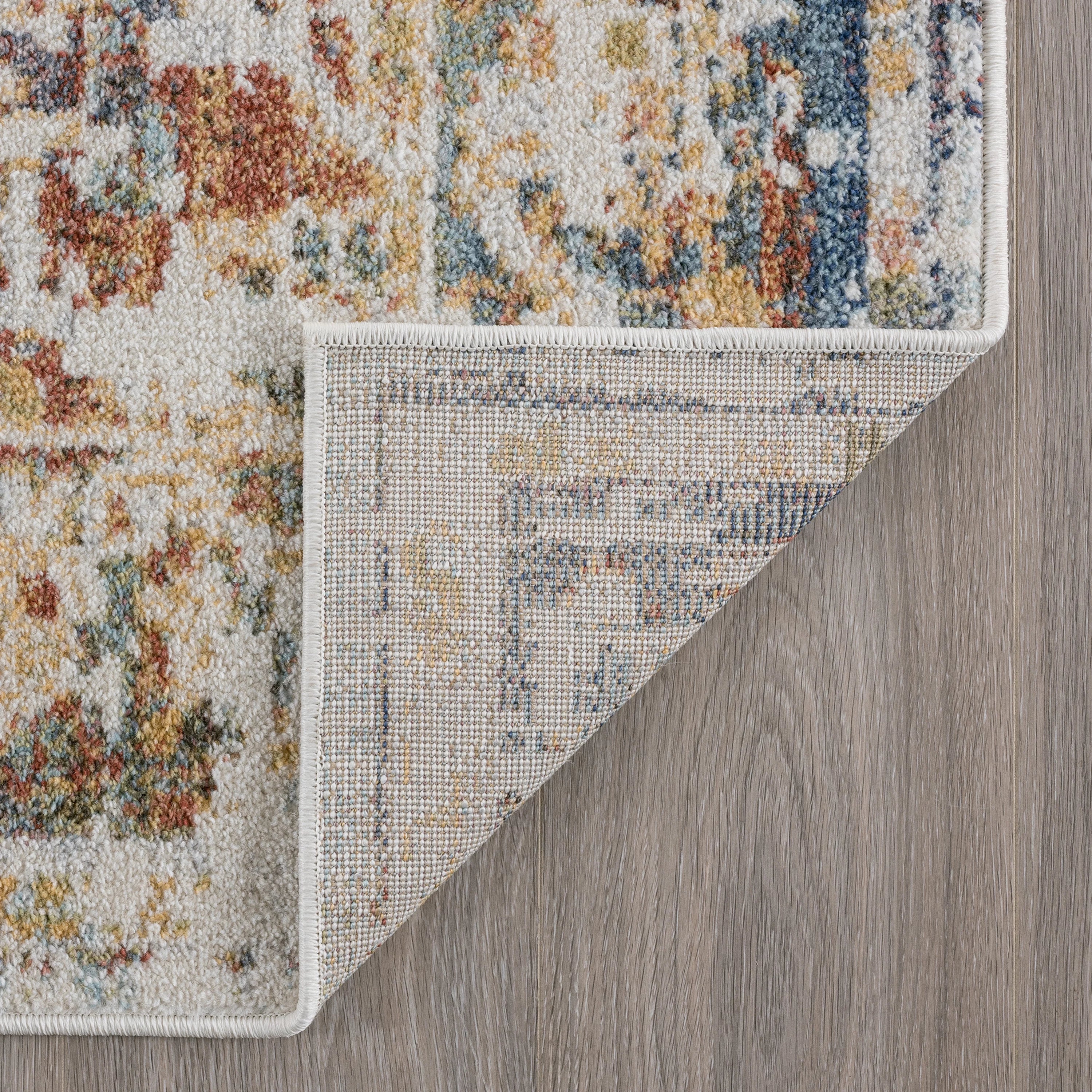 5x7 Area Rug Navy Cream D793954