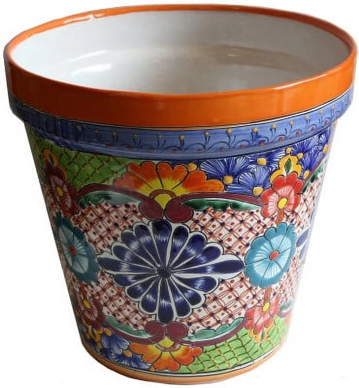 Small-Sized Talavera Ceramic Garden Pot S228