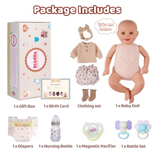 17Inch Soft Vinyl Realistic Poseable Baby Doll C138