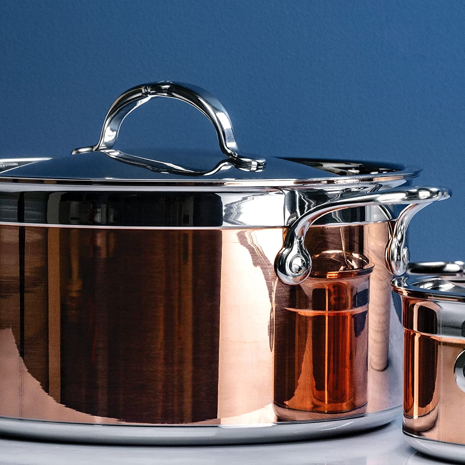 100% Pure Copper 10-Piece Cookware Set X804736