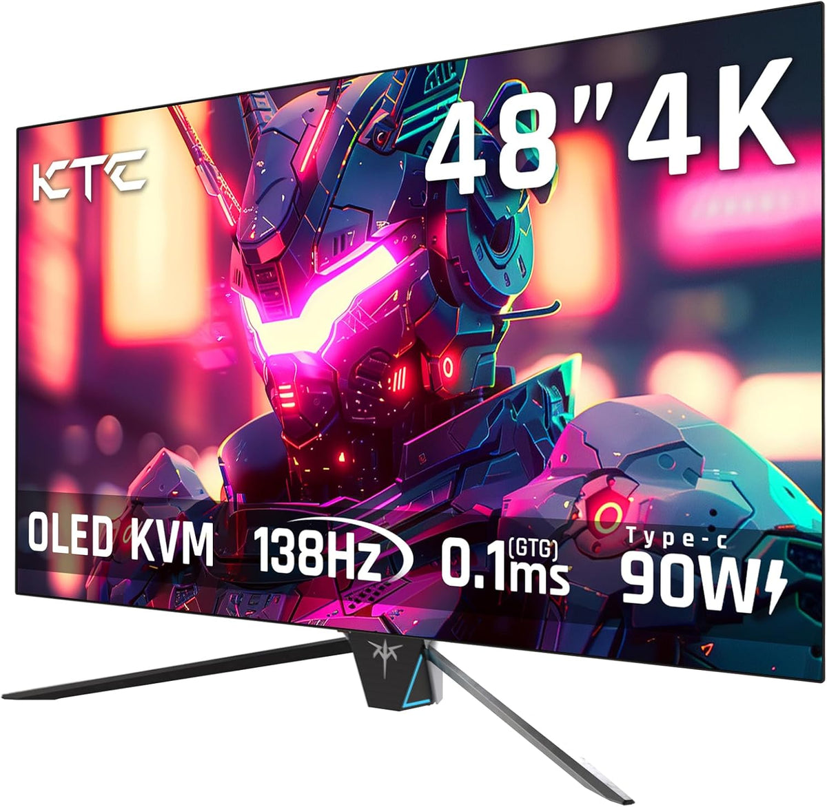 48 Inch 4K OLED Gaming Monitor, 0.1ms GTG 138Hz, 134% sRGB, Type-C 90W B891