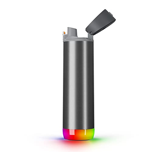 Black 21oz Smart Water Bottle with Bluetooth L60073