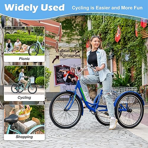 7 Speeds 20 & 24 & 26-Inch Adult Tricycle V286341