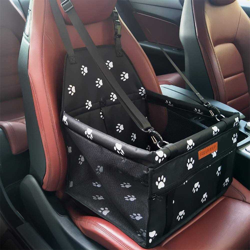 Dog Car Seat with Clip-On Safety Leash and PVC Support Pipe C687