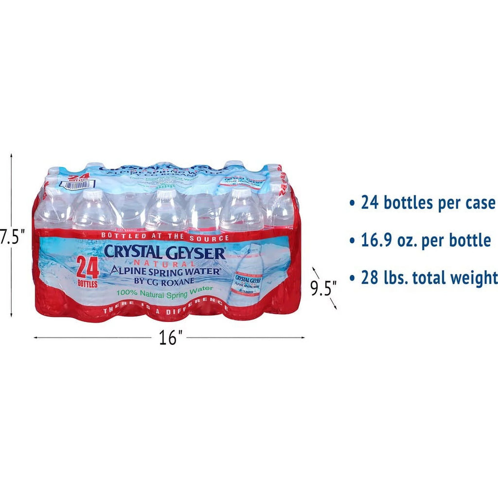 Natural Alpine Spring Water, 16.9 Oz Bottle, 24/Case Q8379