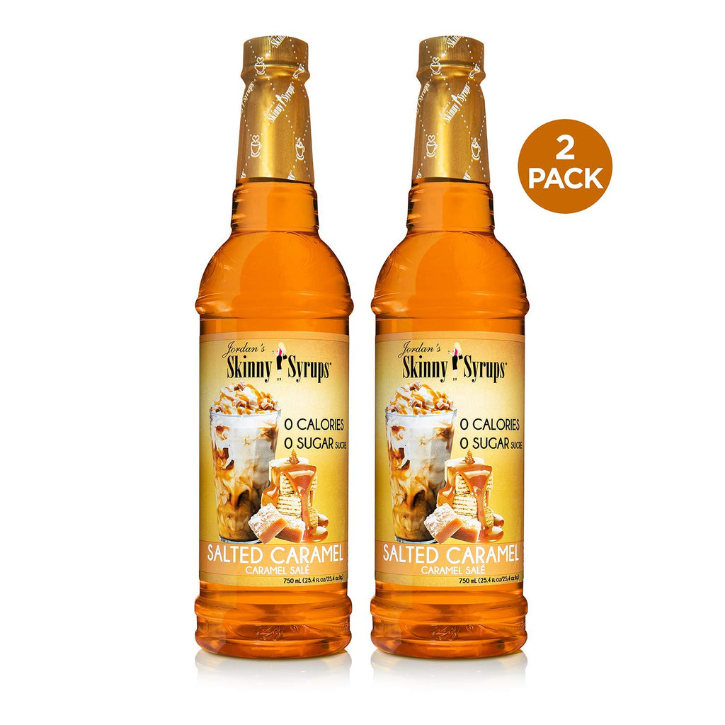 Sugar Free Coffee Syrups, Salted Caramel and Peanut Butter Cup Flavors, Zero Calorie, Gluten Free, 2 Pack S17485