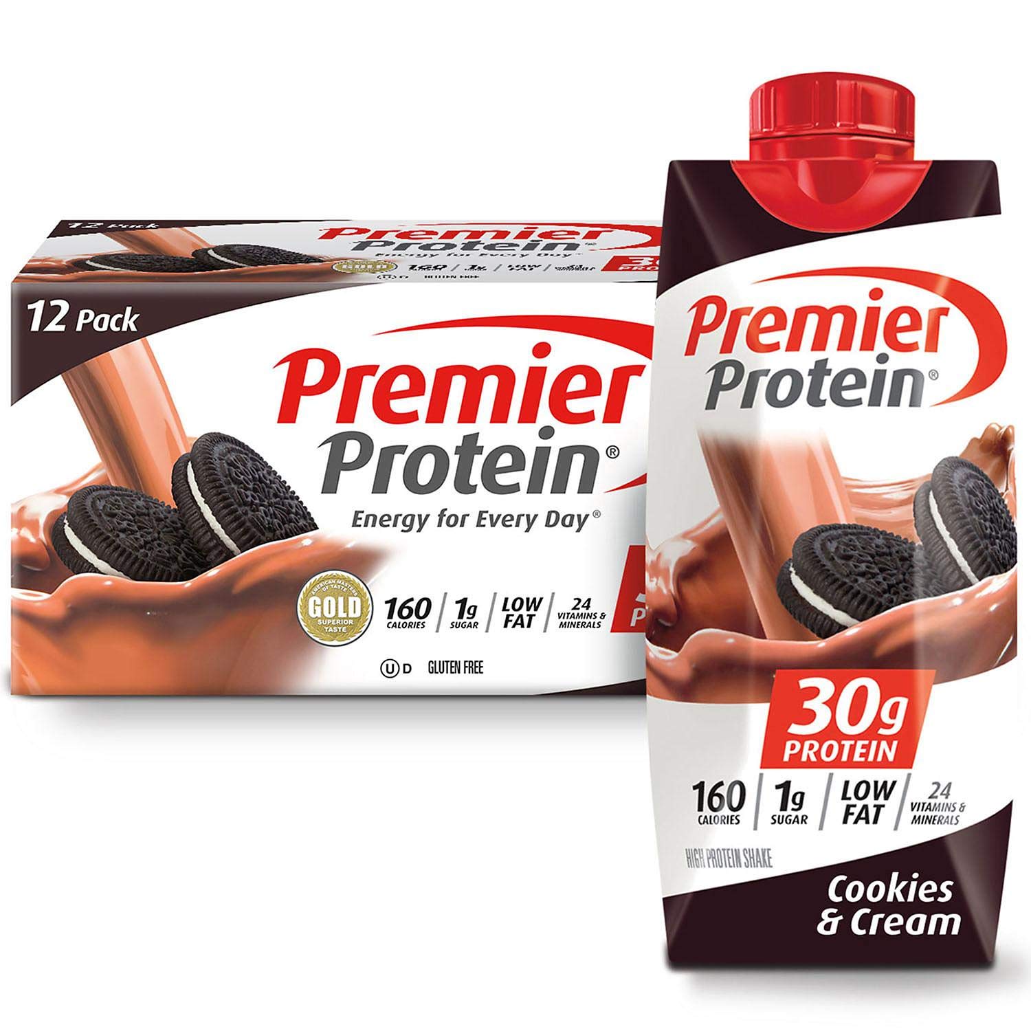 Cookies & Cream High-Protein Shake, 132 Fl. Ounce W14546
