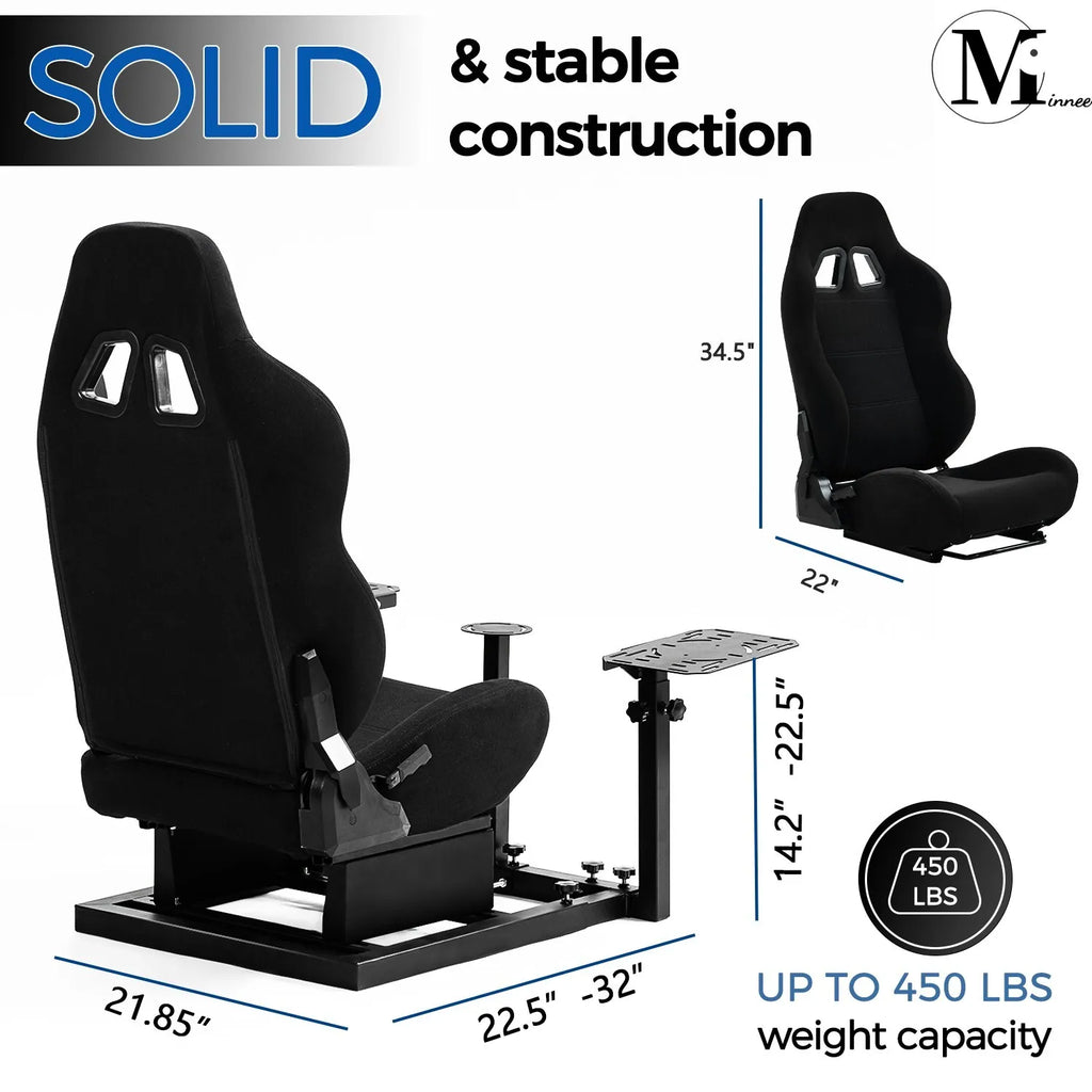 Flight Simulator Cockpit with Black Seat J8269