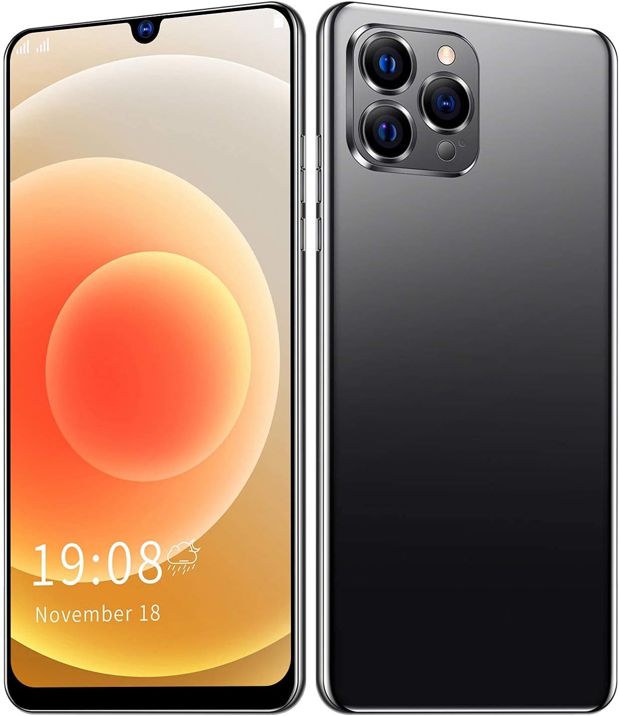 Black 6.26in Unlocked Android Smartphone M460747