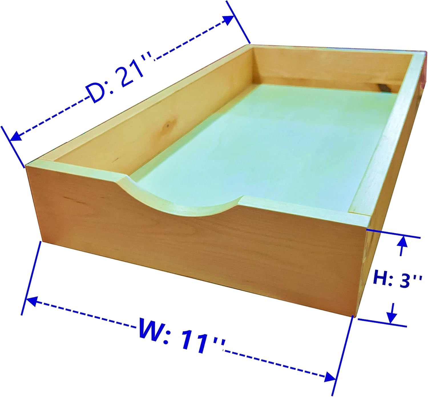 11'' Pull Out Drawers Wood Drawer Rolling Tray J12711
