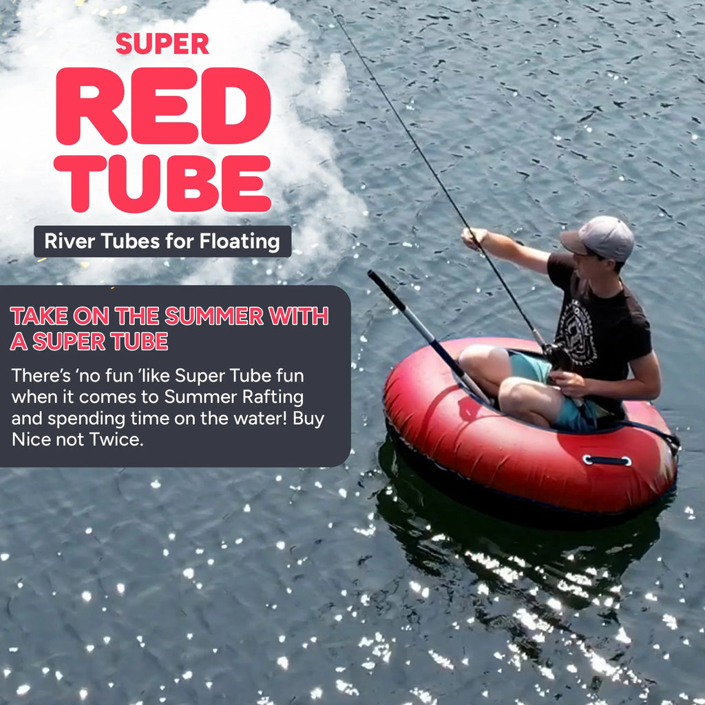 Red Heavy Duty Inflatable River Tube L74531