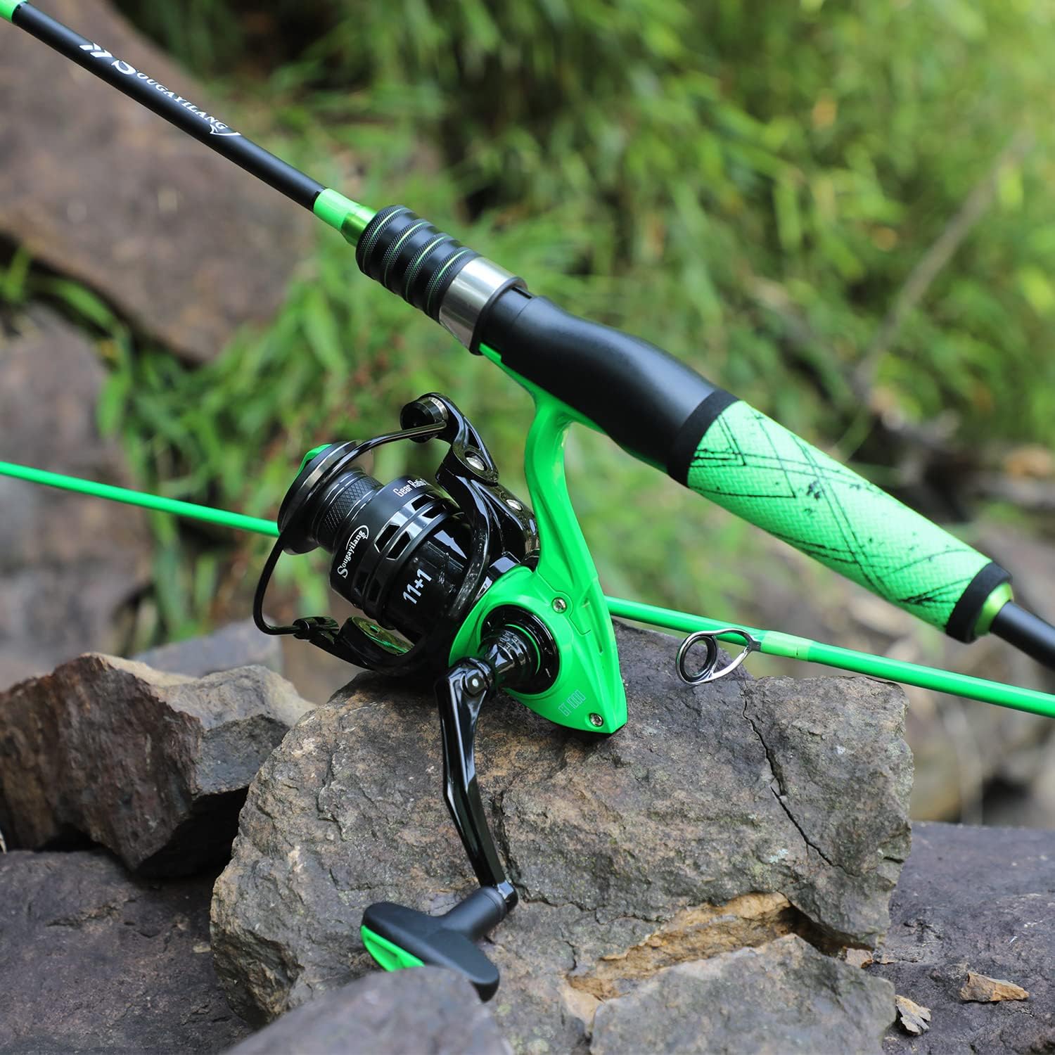 Bass Fishing Rod and Reel Spinning Combo F757745