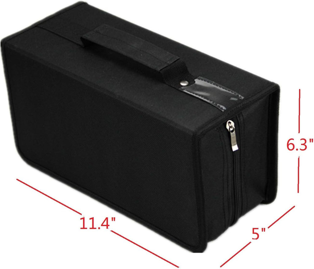 168 Capacity Black CD/DVD Case Holder R228