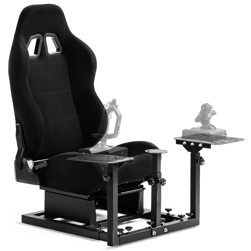 Flight Simulator Cockpit with Black Seat J8269