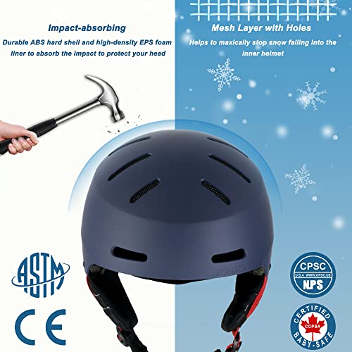 Ski Helmet Snowboard Helmet with Ear Pads Q108