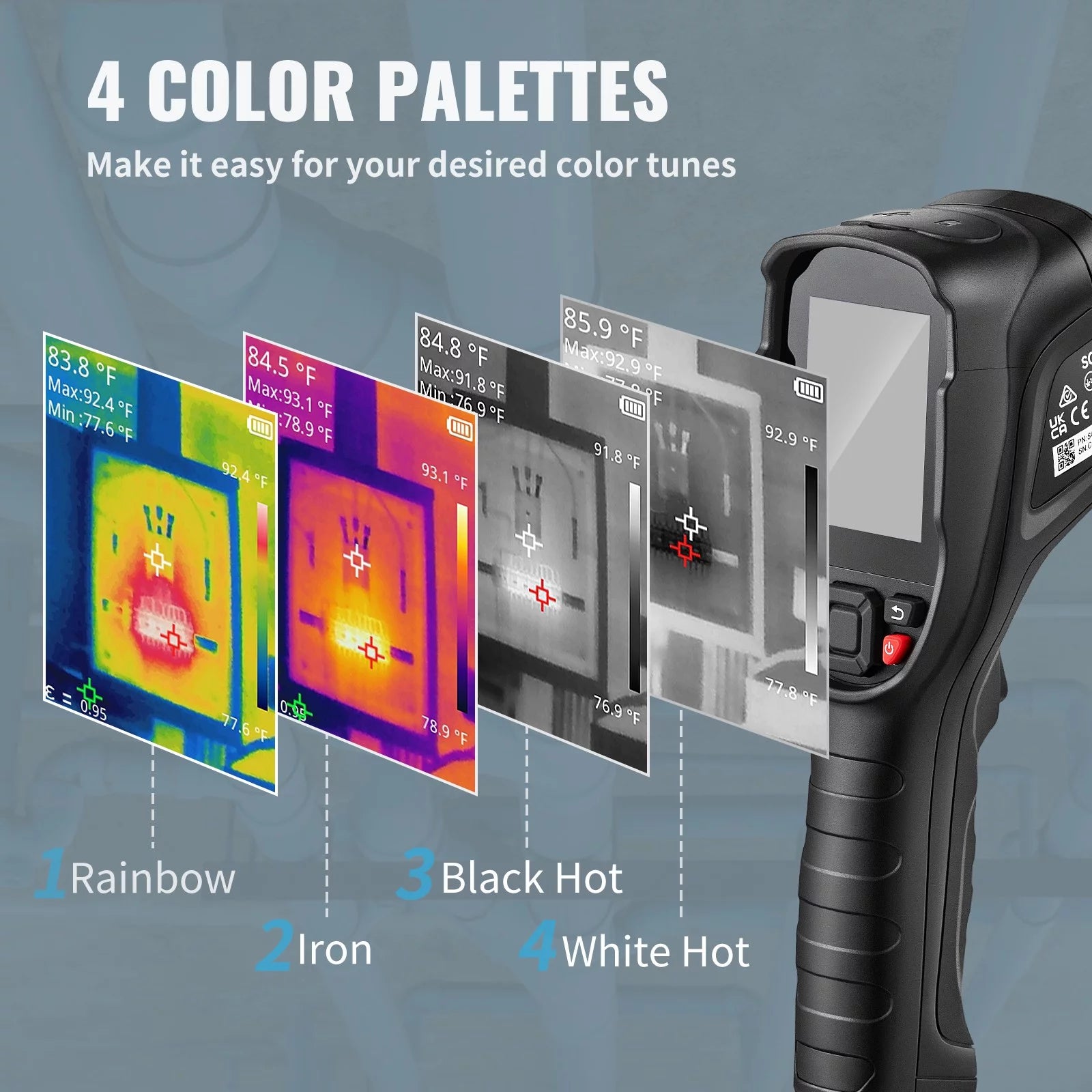 Infrared Thermal Imager 16G IR Resolution 240x180 LCD H646