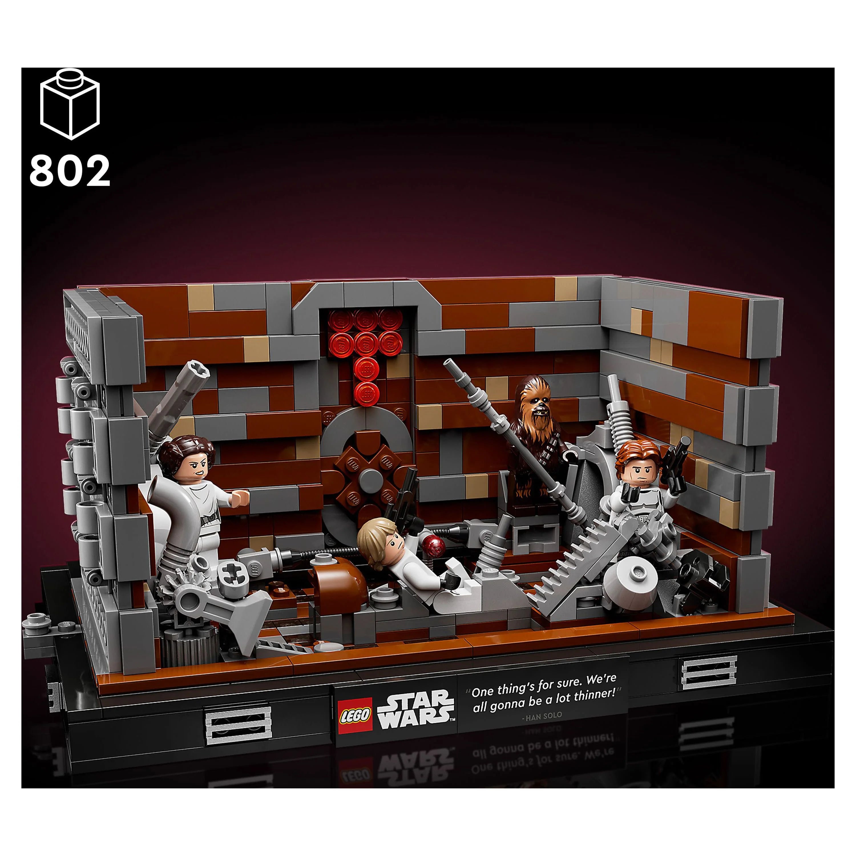 LEGO Star Wars Death Star Trash Compactor Diorama 75339 Building Set with 6 Figures Y917
