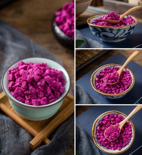 Freeze Dried Dragon Fruit Cubes No Sugar Added 3.5oz F904
