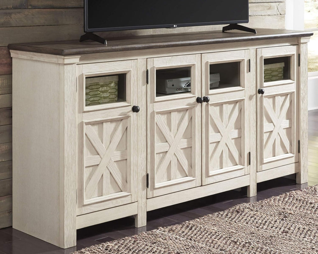 Whitewash Farmhouse TV Stand Z502