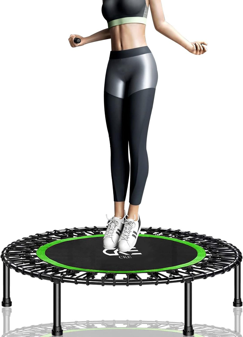 40 Inch Mini Trampoline with Safety Anti-Skid Pads (Light green) Z1376