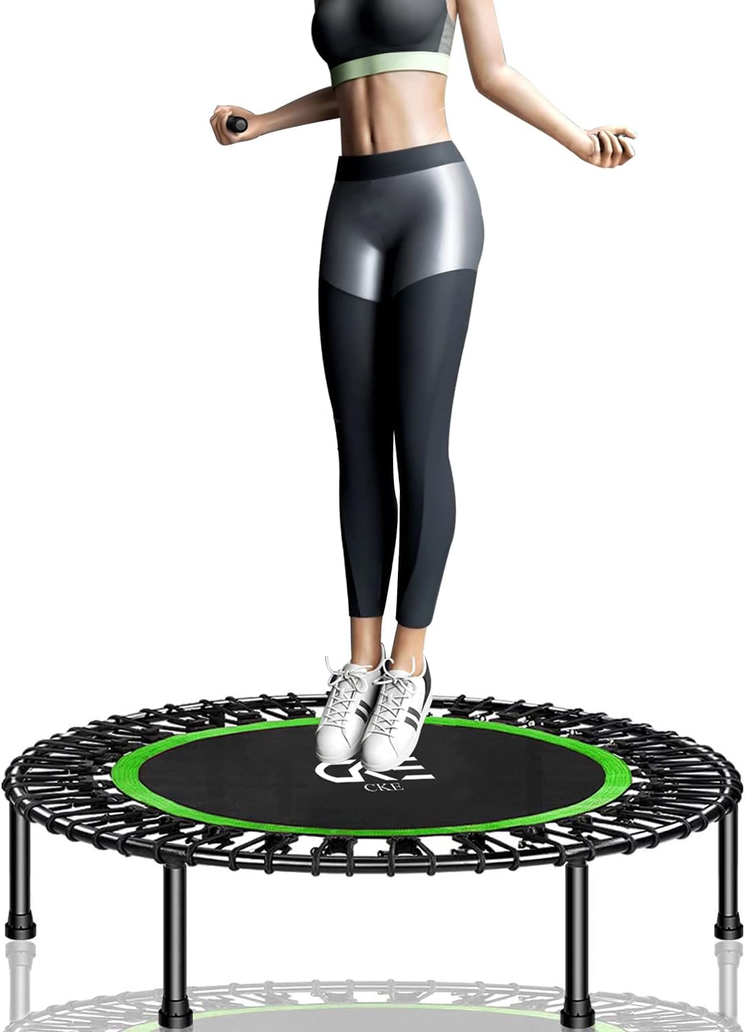 40 Inch Mini Trampoline with Safety Anti-Skid Pads (Light green) Z1376