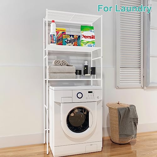 White 3-Tier Over The Toilet Storage Shelf I362560