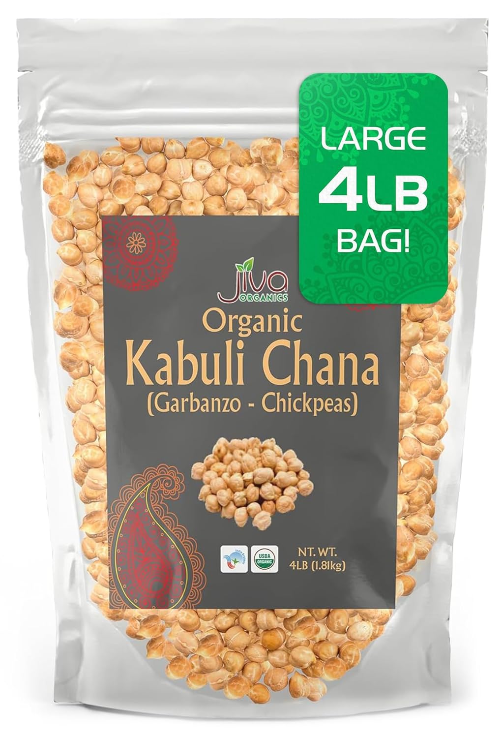 Organic Raw Chickpeas 4 LB R729075