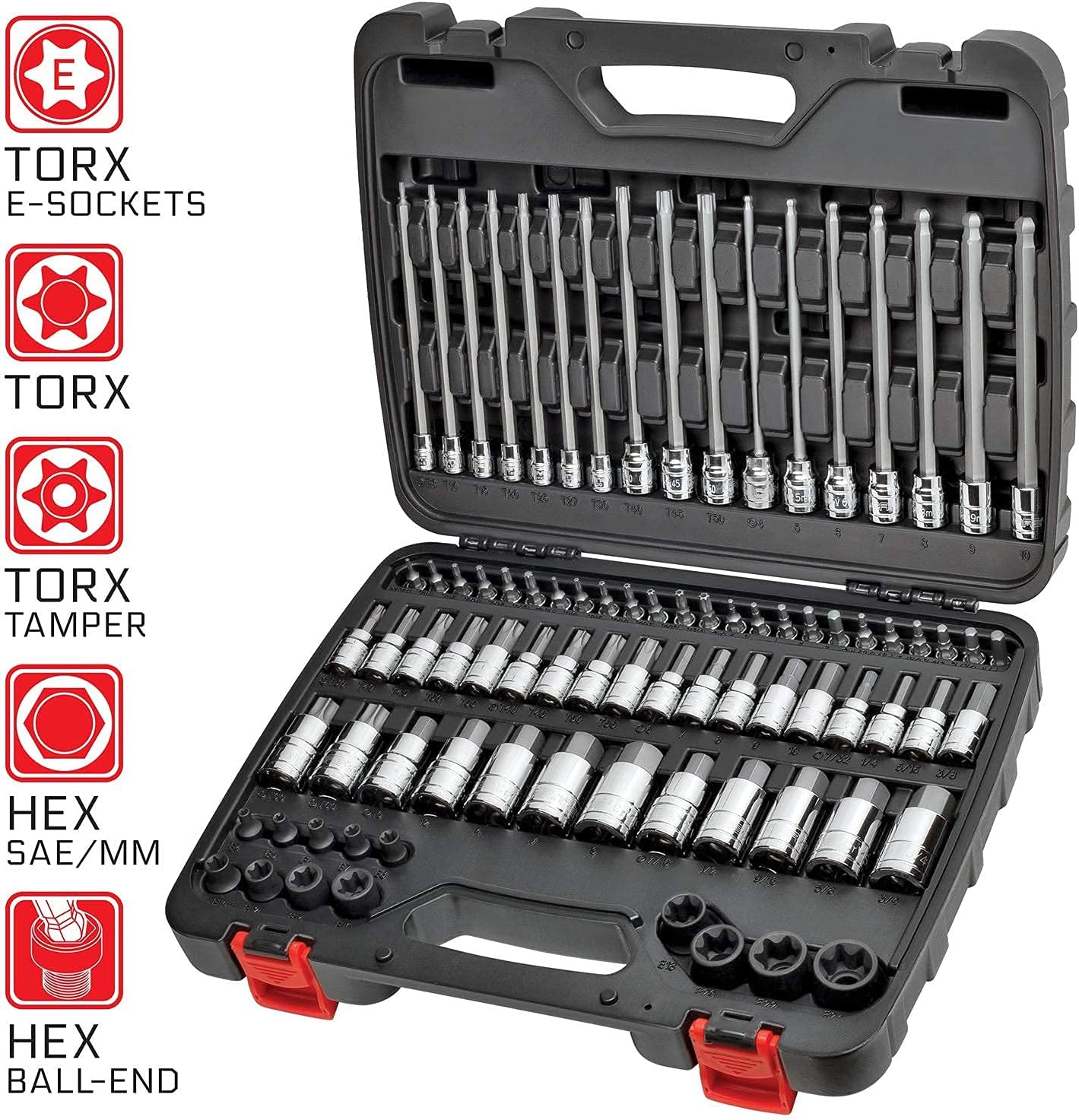84 Piece S2 Steel Hex & Torx Bit Socket Set X812350